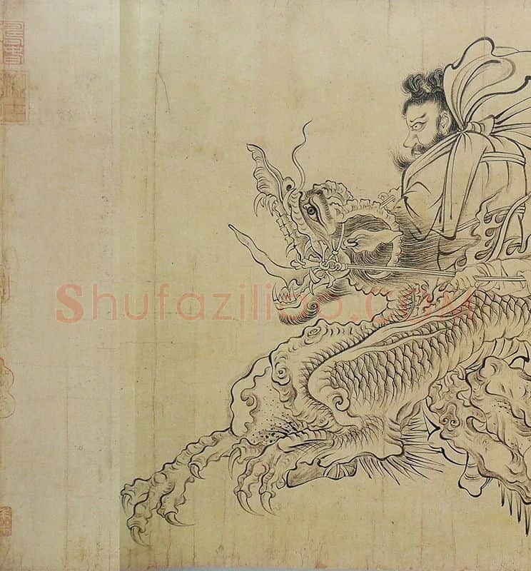 吴道子送子天王图_09