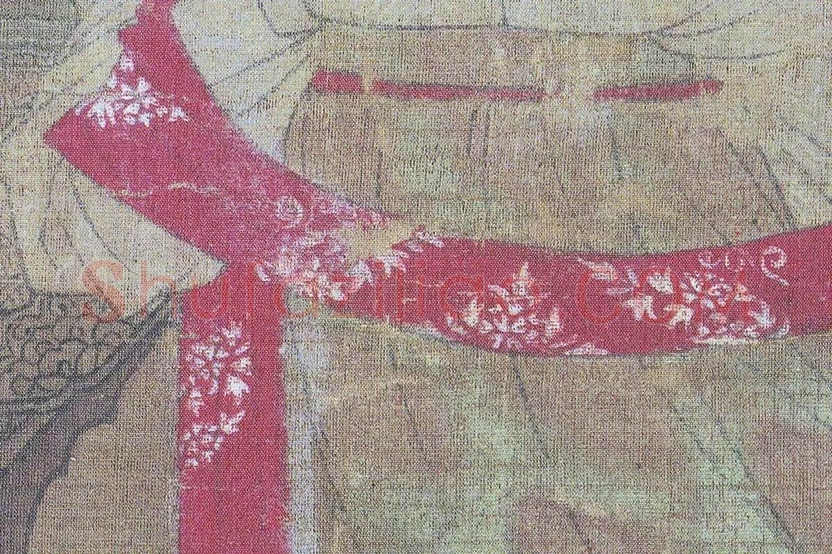 唐代仕女人物画《唐人宫乐图》高清大图局部 (6)