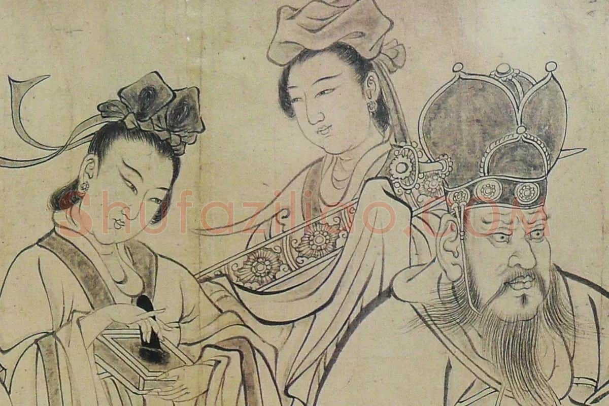 吴道子《天王送子图》高清大图局部 (3)