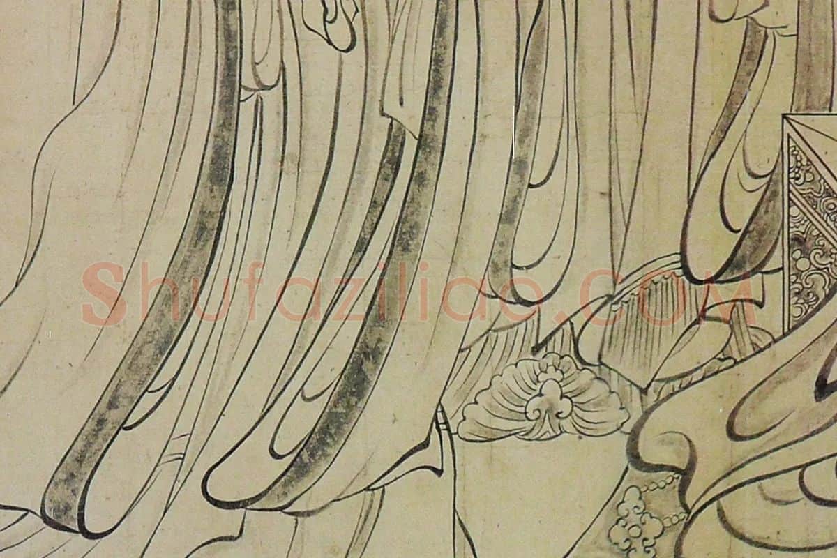 吴道子《天王送子图》高清大图局部 (4)