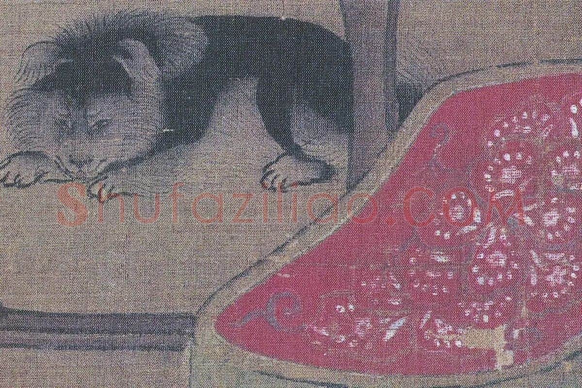 唐代仕女人物画《唐人宫乐图》高清大图局部 (7)