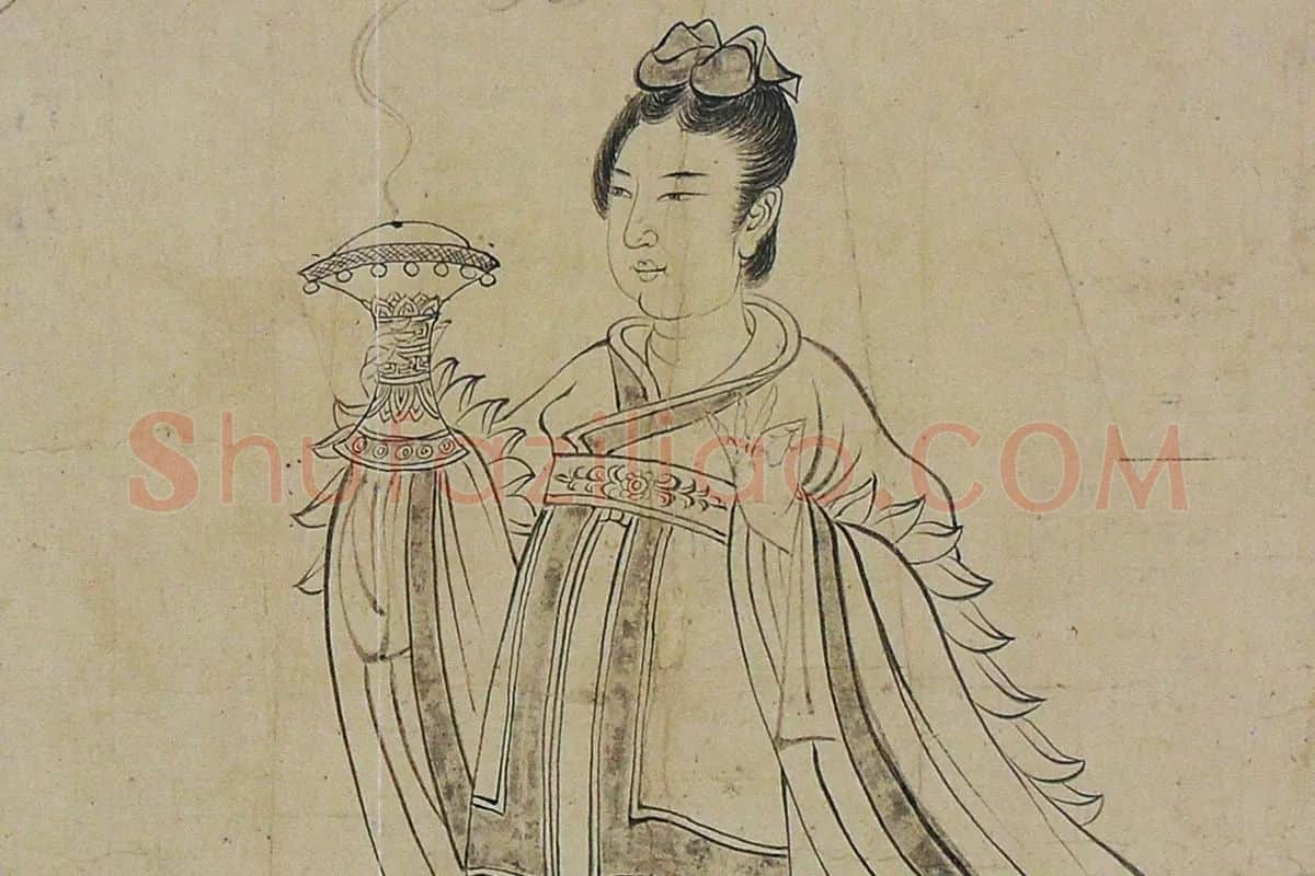 吴道子《天王送子图》高清大图局部 (5)
