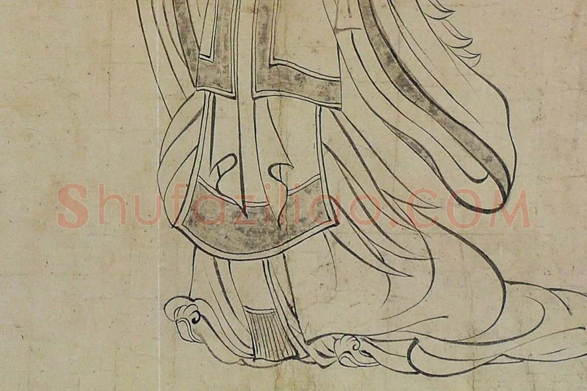 吴道子《天王送子图》高清大图局部 (6)