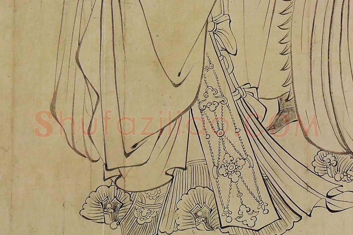 吴道子《天王送子图》高清大图局部 (10)