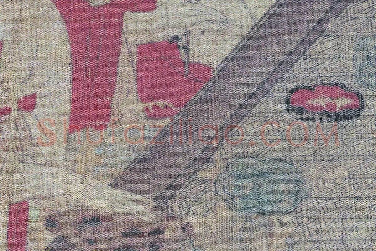 唐代仕女人物画《唐人宫乐图》高清大图局部 (13)