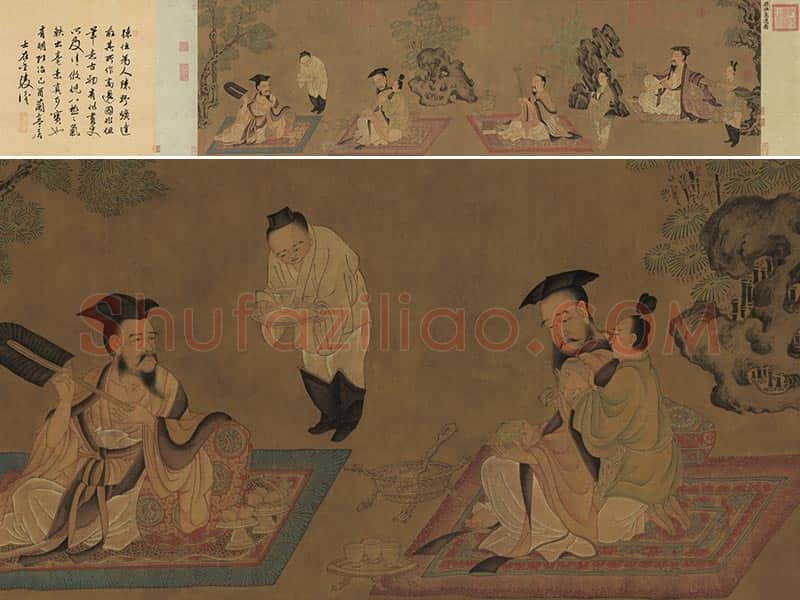 唐代·孙位《高逸图》又名《竹林七贤图》卷
