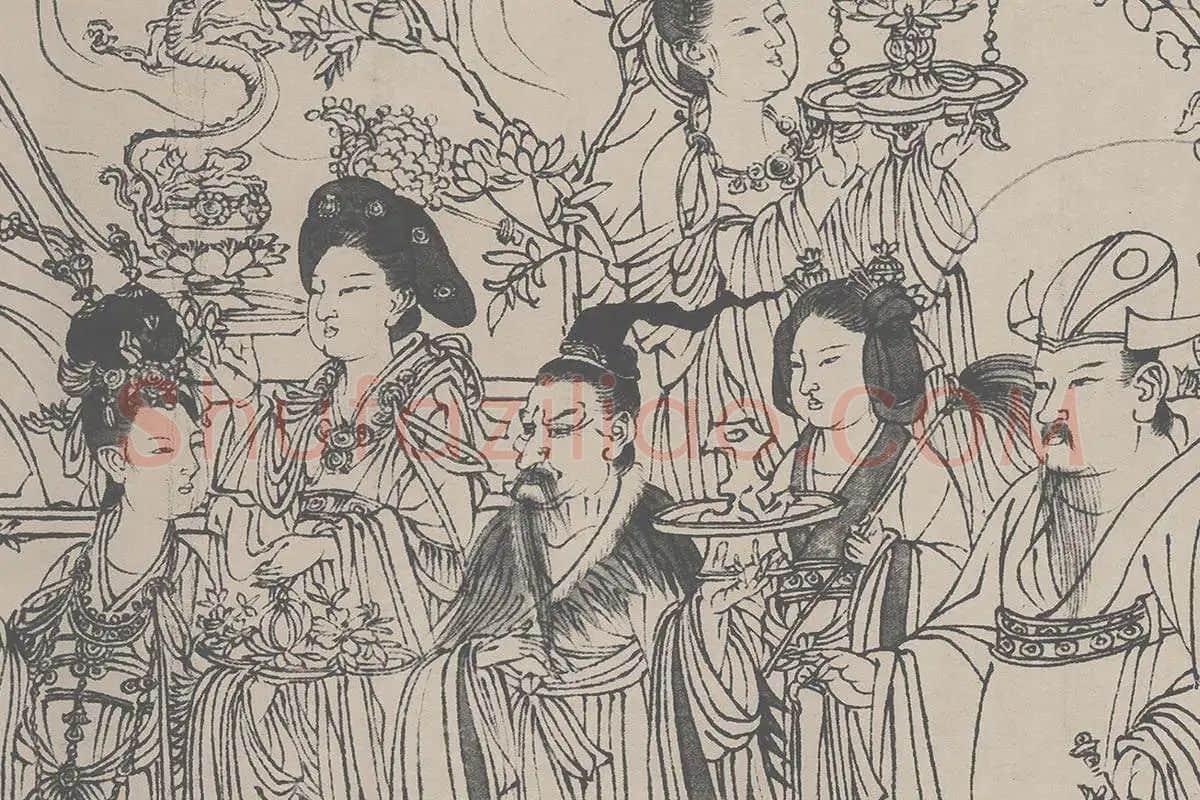 八十七神仙卷高清大图局部 (3)