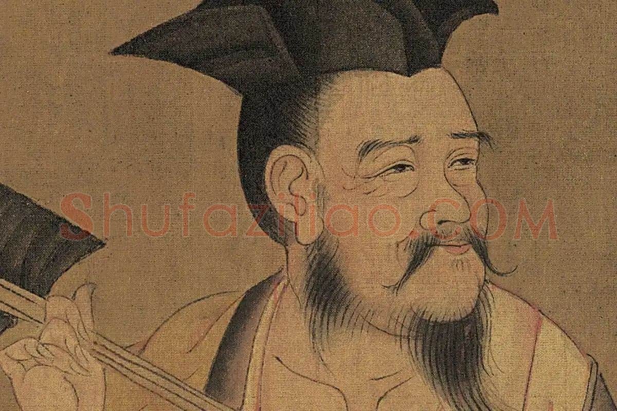 孙位《高逸图》高清大图局部细节 (1)