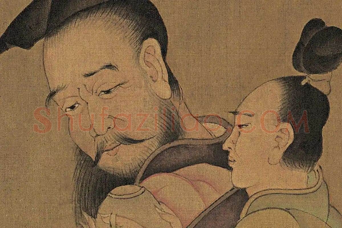 孙位《高逸图》高清大图局部细节 (4)