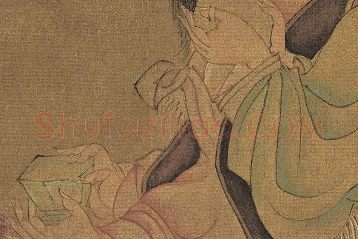 孙位《高逸图》高清大图局部细节 (5)