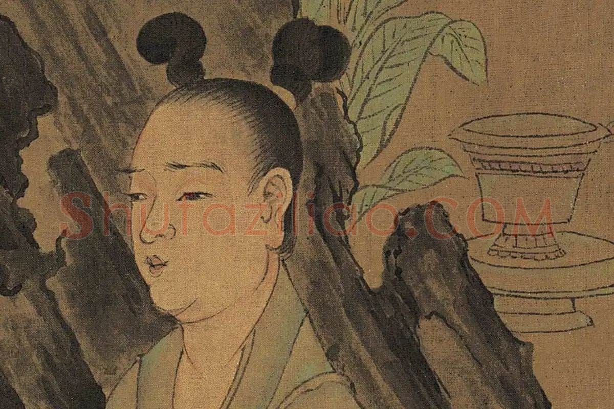 孙位《高逸图》高清大图局部细节 (8)