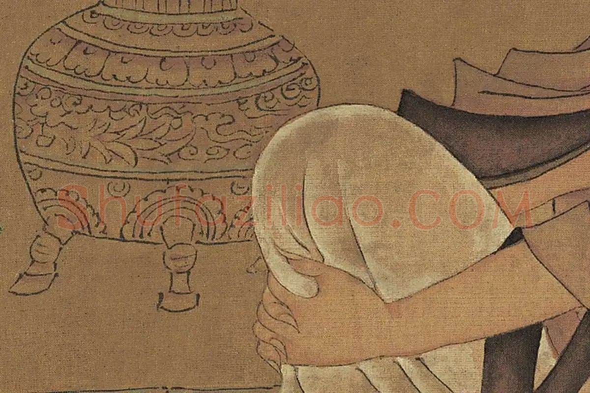 孙位《高逸图》高清大图局部细节 (9)