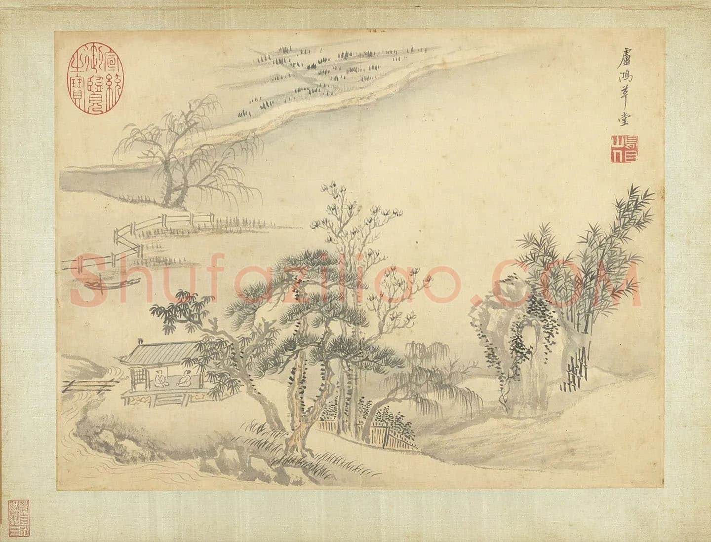 王翚山水《仿卢鸿草堂图》页