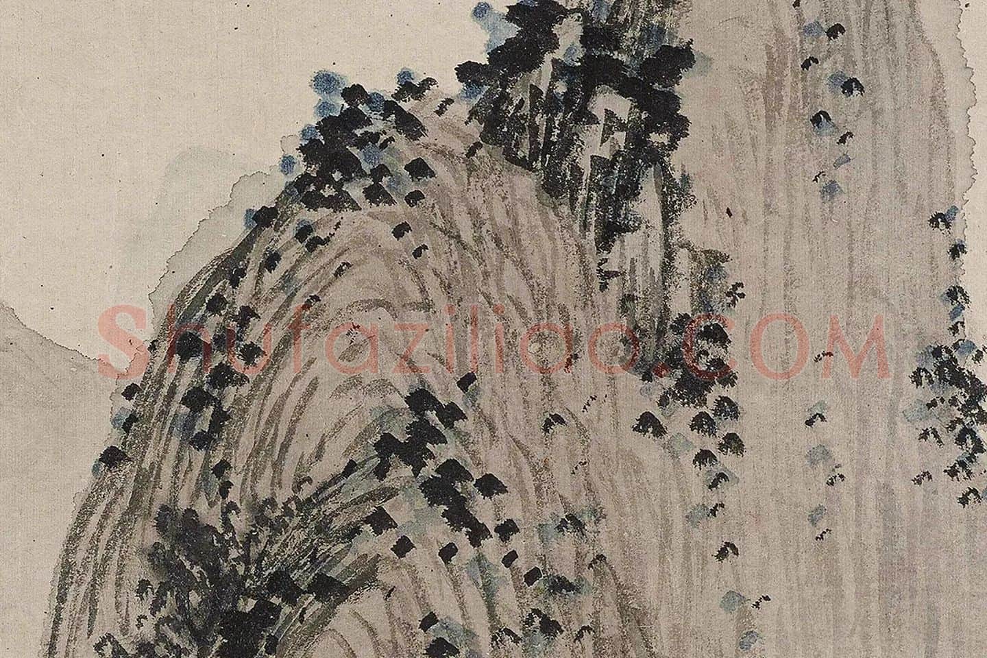 沈周山水《清江幽居图》局部 (10)
