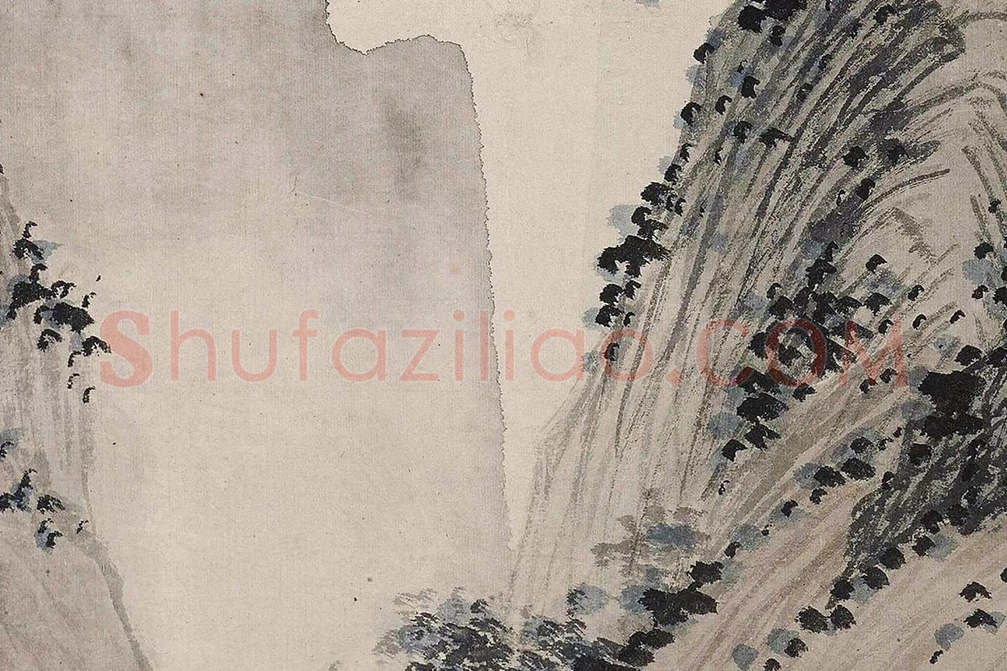 沈周山水《清江幽居图》局部 (11)