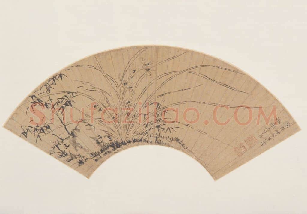 马守真兰竹图扇页 | 故宫绘画藏品