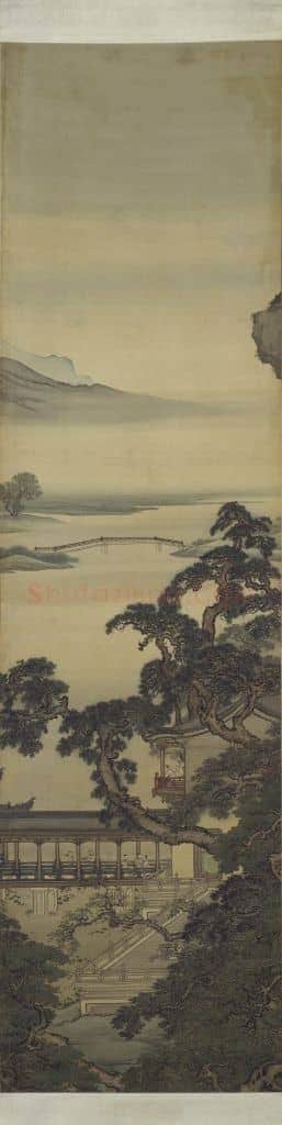 袁江竹苞松茂图屏 | 故宫绘画藏品
