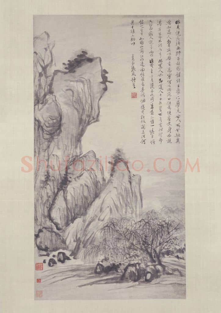 张风北固烟柳图轴 | 故宫绘画藏品