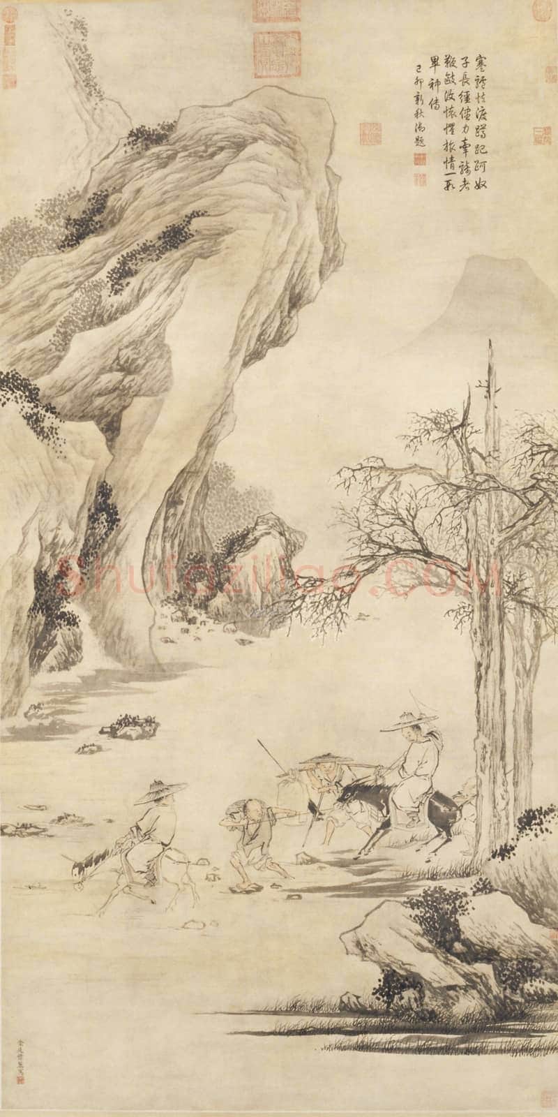 金廷标《山溪策蹇图》轴 | 故宫绘画藏品