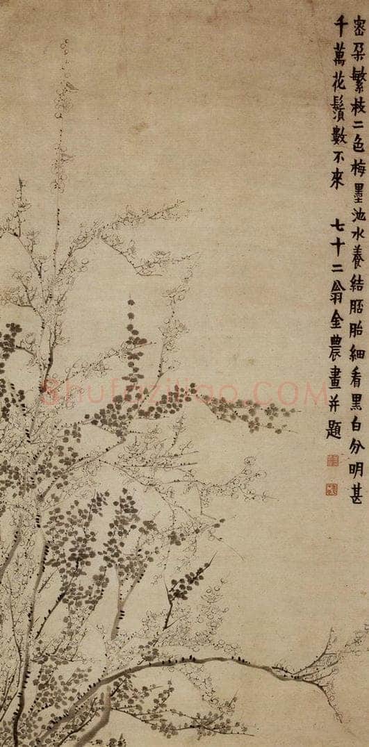 1758年 金农 《梅花图》 书画作品