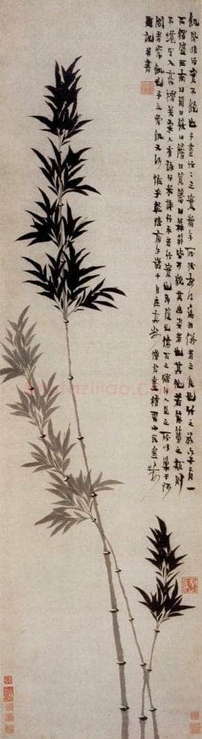 1750年 金农 《墨竹》 书画作品