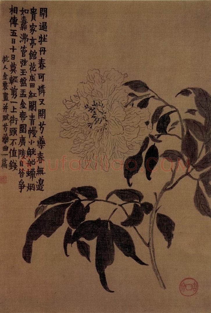 1754年 金农 《杂画册》 书画作品