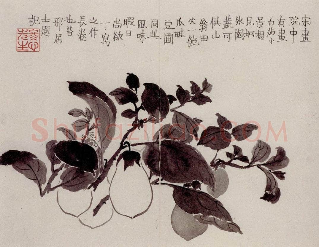 1754年 金农 《杂画册》 书画作品