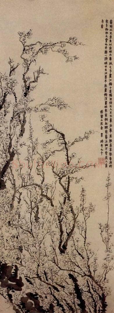 1756年 金农 《墨梅》 书画作品