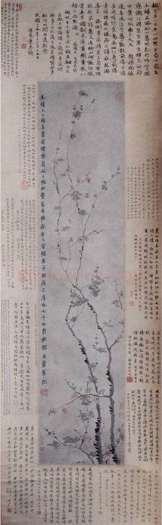 1760年 金农 《黛影暗香图》 书画作品