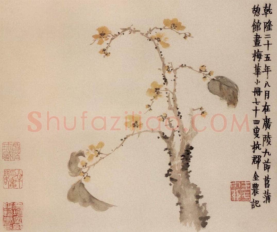 1760年 金农 《梅花册》 书画作品