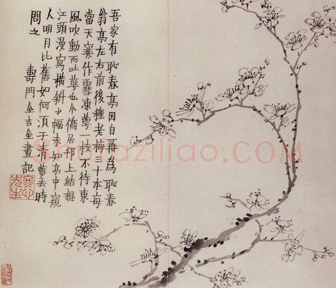 1760年 金农 《梅花册》 书画作品