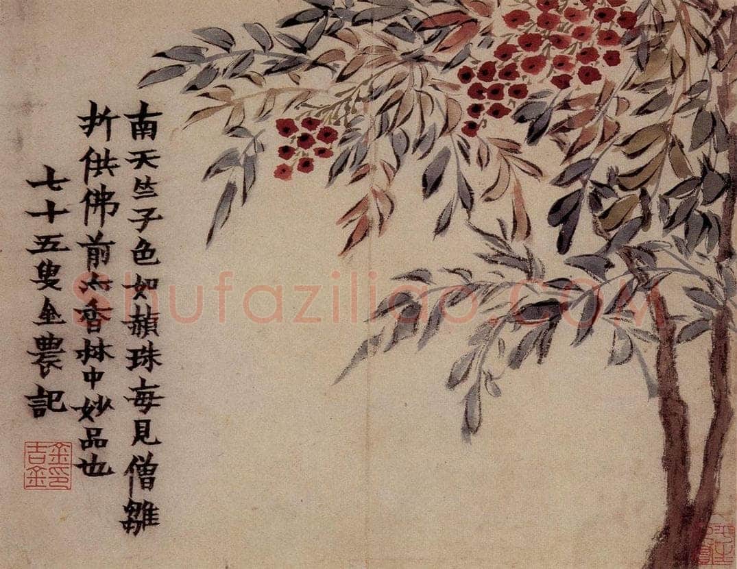 1761年 金农 《花卉册》 书画作品