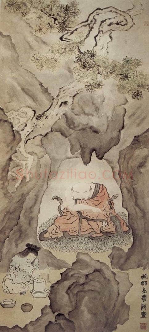 年代不详 金农 《药师佛像》 书画作品