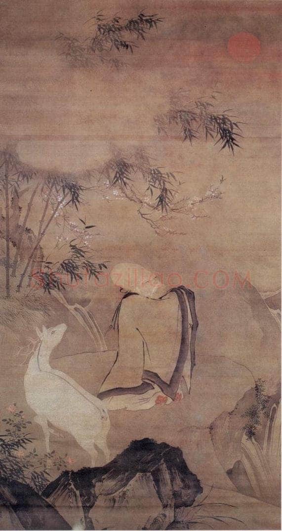 明 吕纪 南极老人图 书画作品