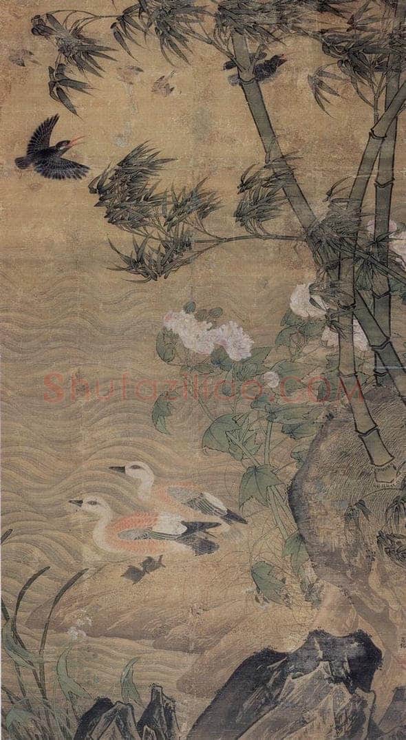 明 吕纪 花鸟图 书画作品