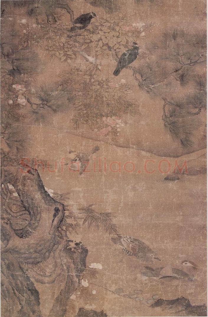 明 吕纪 花鸟图 书画作品
