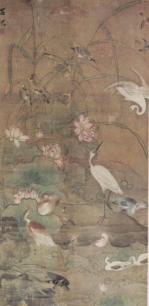 明 吕纪 花鸟屏 书画作品