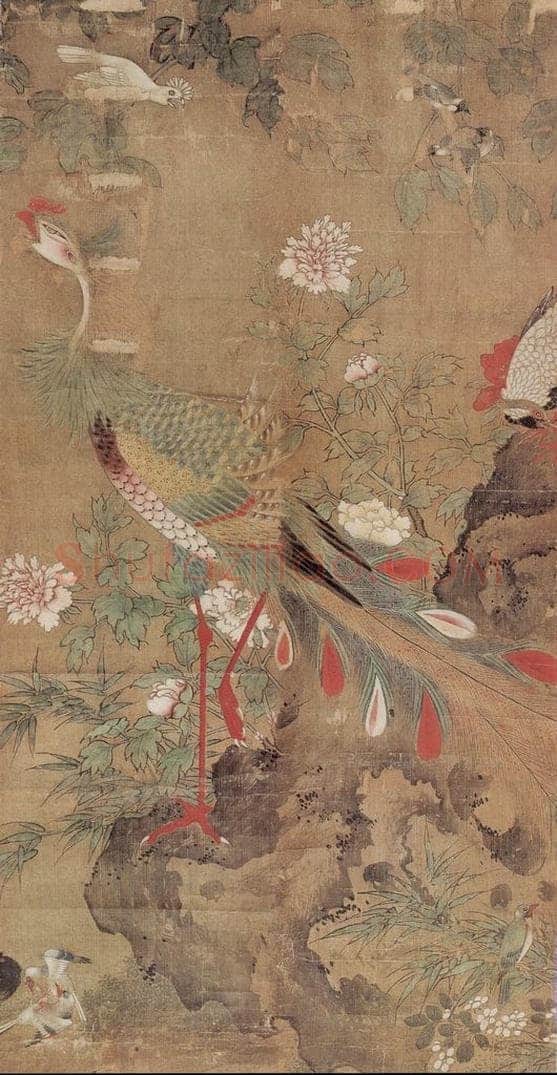 明 吕纪 花鸟屏 书画作品