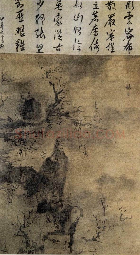 明 林良 花鸟屏(之一） 书画作品