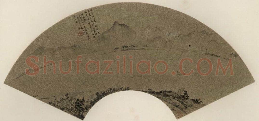 明 程嘉燧 《青林暮潮》 书画作品