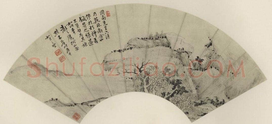 清 戴本孝 《林屋秋风》 书画作品