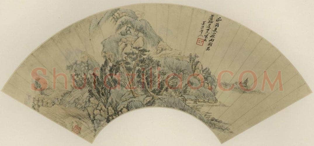 清 吴历 《夏山欲雨》 书画作品