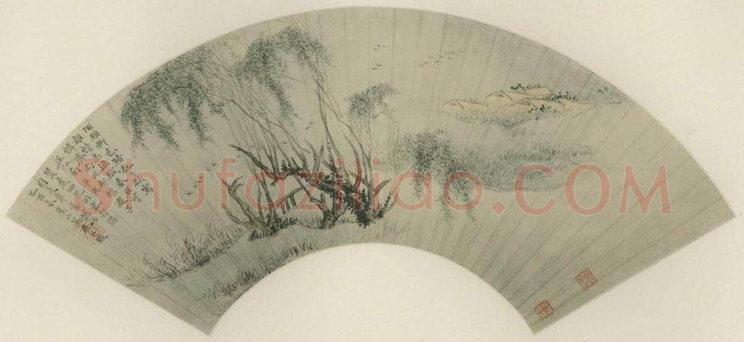 清 吴历 《春雁江南》 书画作品