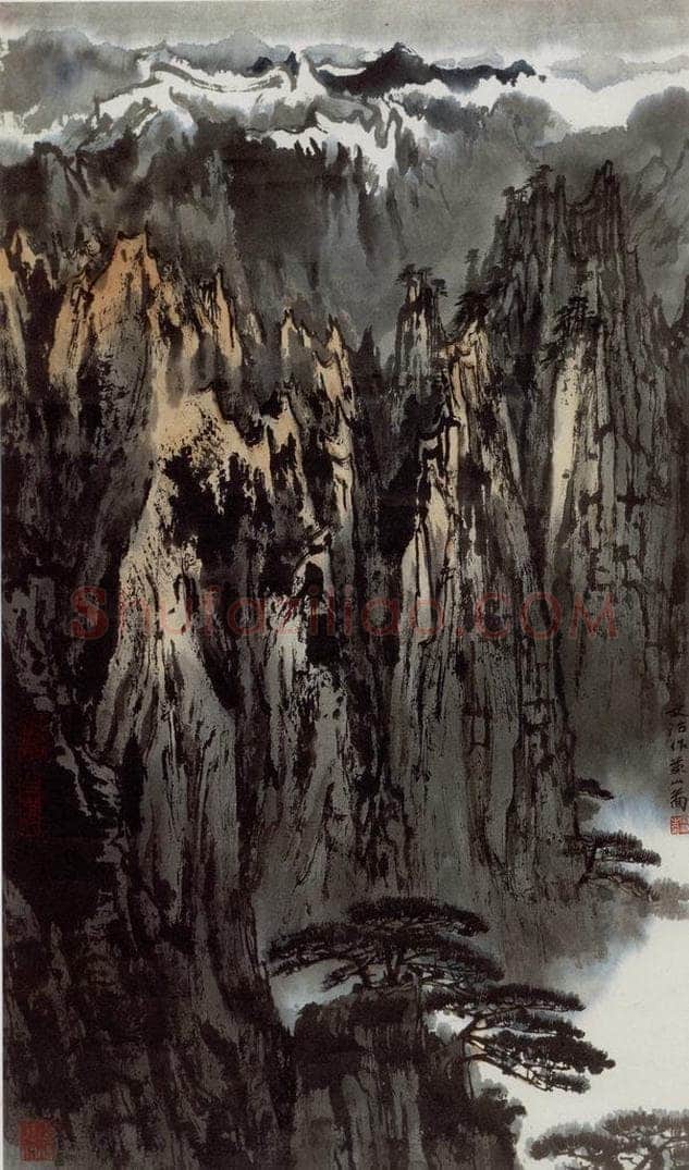 70年代 宋文治 《黄山图》 书画作品