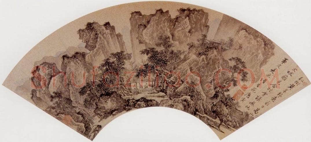 明 唐寅 《山居图》 书画作品