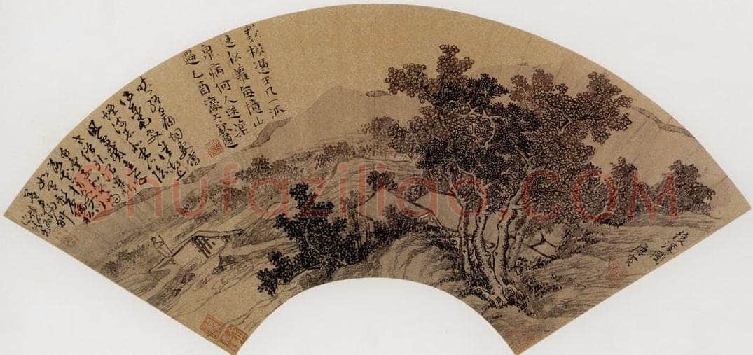 明 唐寅 《后溪图》 书画作品
