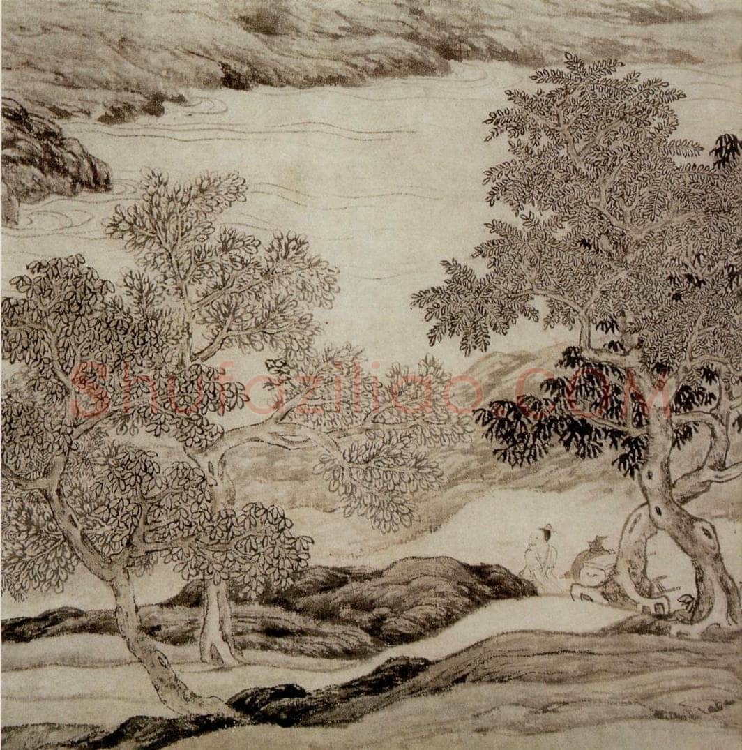 明 唐寅 《南游图》 书画作品