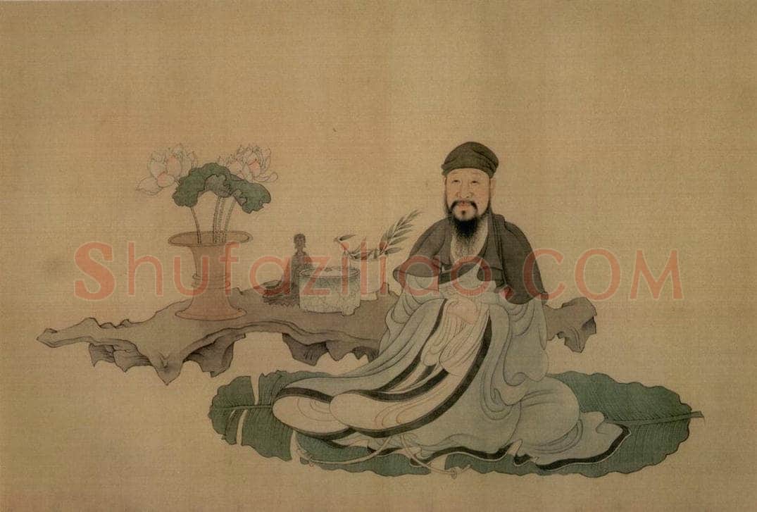 1649 陈洪绶 《南生鲁四乐图卷》 书画作品