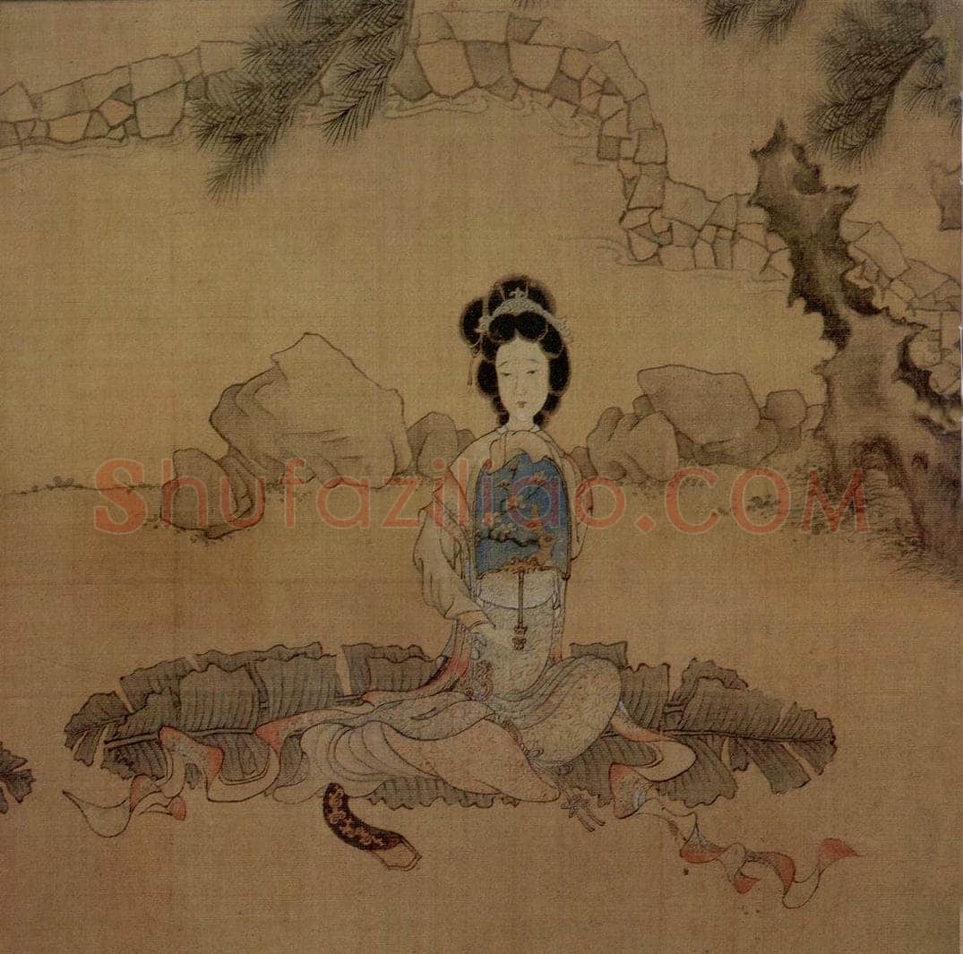 1649 陈洪绶 《何天章行乐图卷》 书画作品