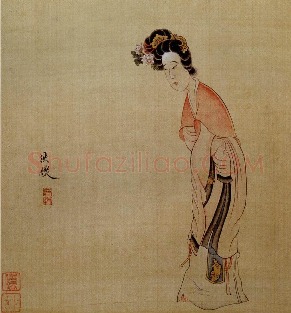 1651 陈洪绶 《模古图》 书画作品